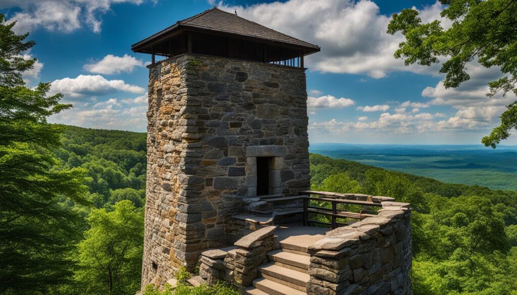 stone lookout tower