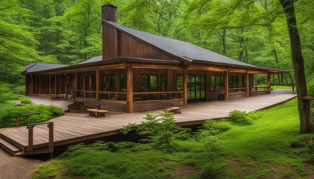 visitor center at Jacobsburg Environmental Education Center