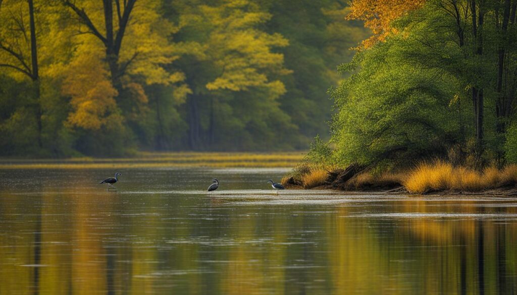 wildlife observation at Leonard Harrison State Park