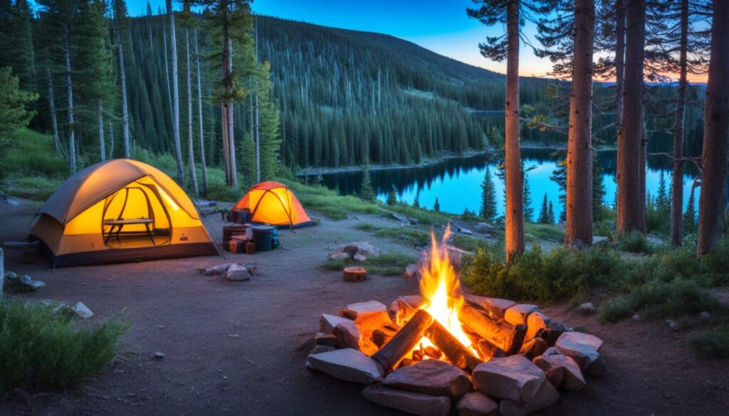 Camping at Steamboat Lake State Park