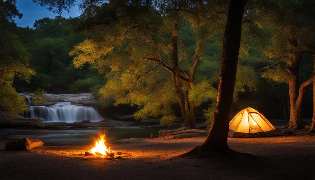 Camping in McKinney Falls State Park