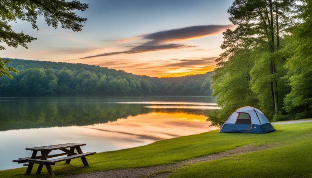 Camping in Natchez Trace State Park
