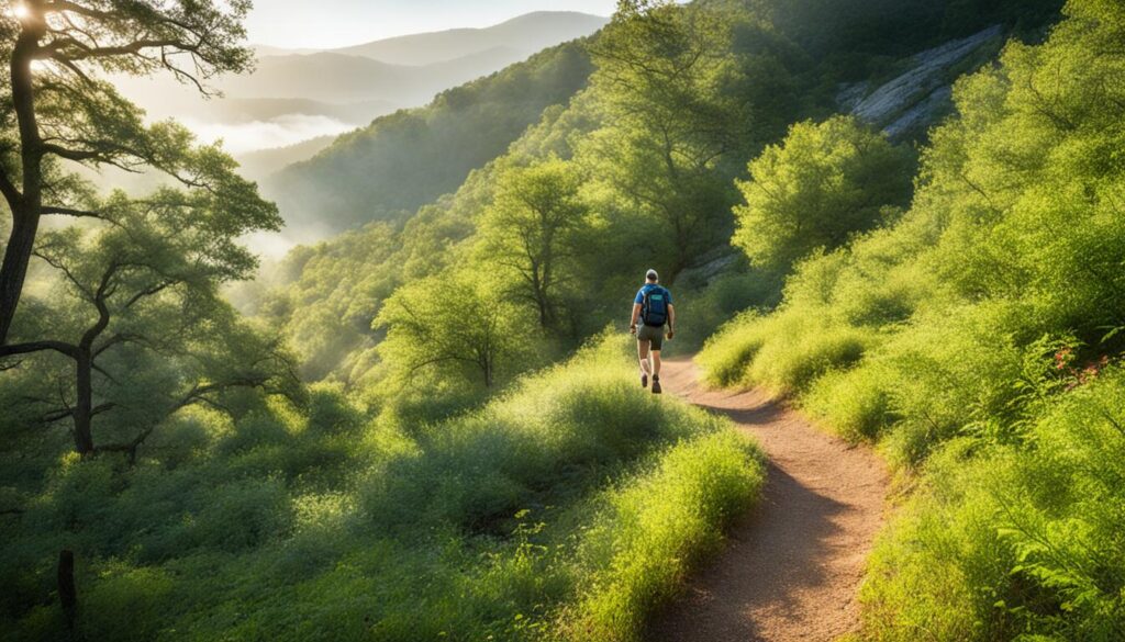 Hiking in Oak Mountain State Park