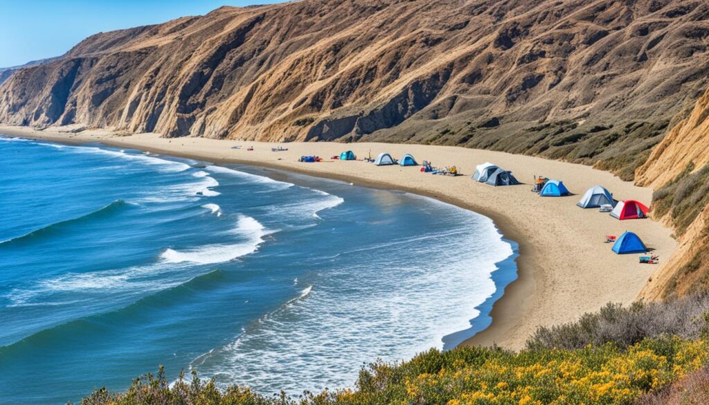 San Onofre Bluffs camping and beach activities