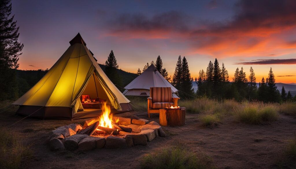 What is glamping vs camping