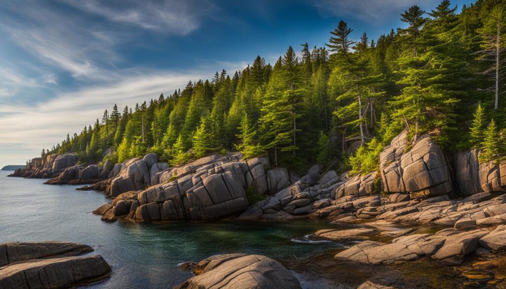 coastal and inland state parks in Maine
