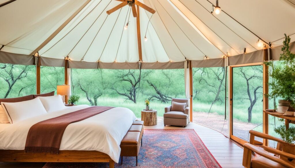 glamping experiences in Texas