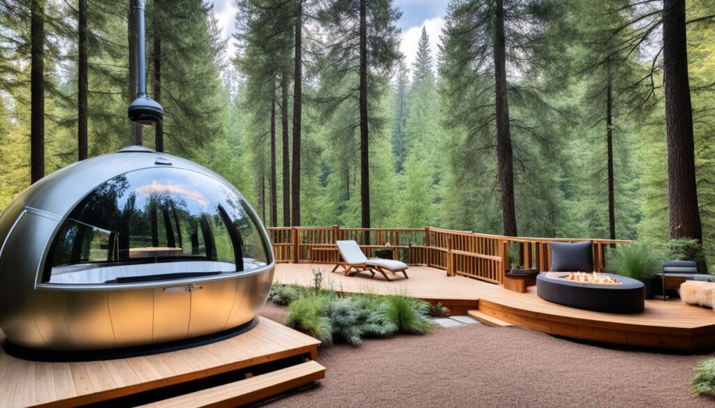 glamping pod features