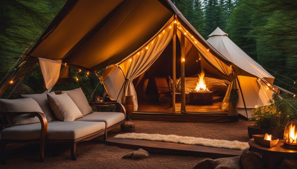 glamping tent