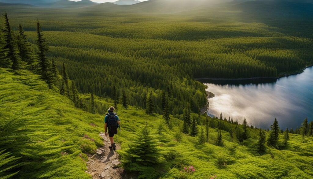 hiking in Baxter State Park