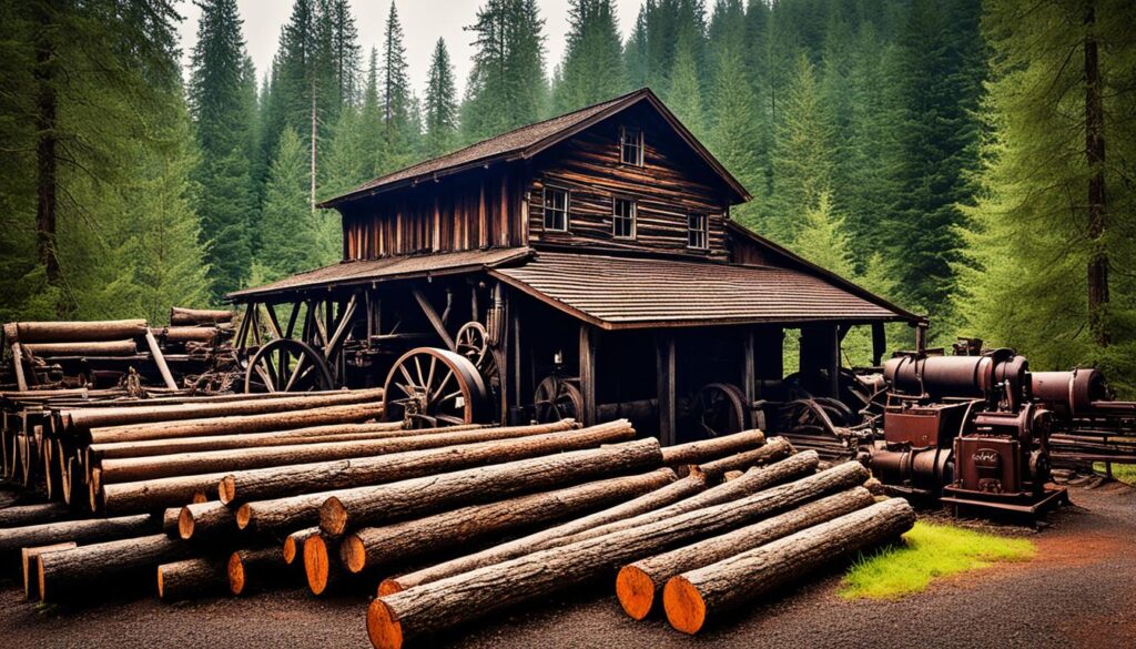 historic logging equipment Ashland OR
