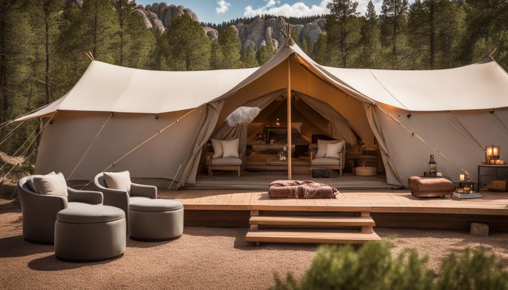 luxury camping South Dakota