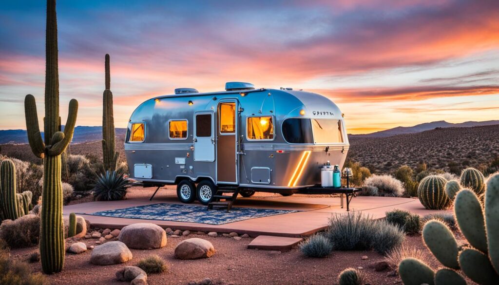 luxury camping in New Mexico