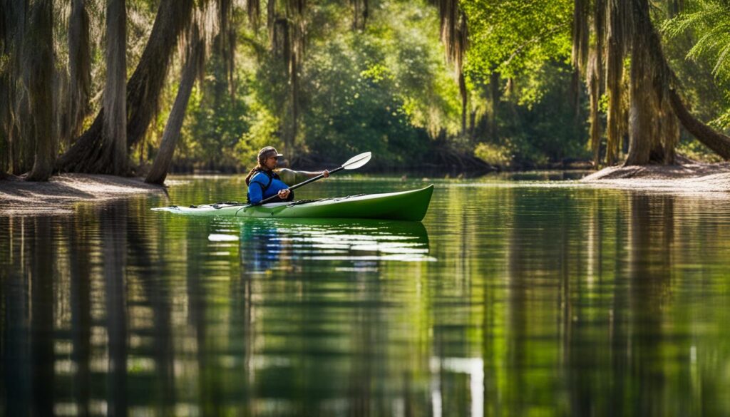 paddling in Silver Springs State Park