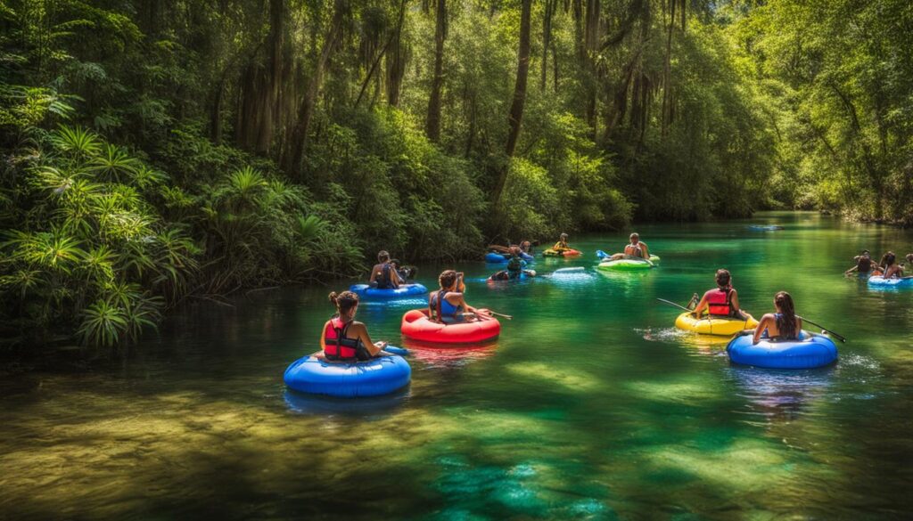 tubing in Ichetucknee Springs State Park