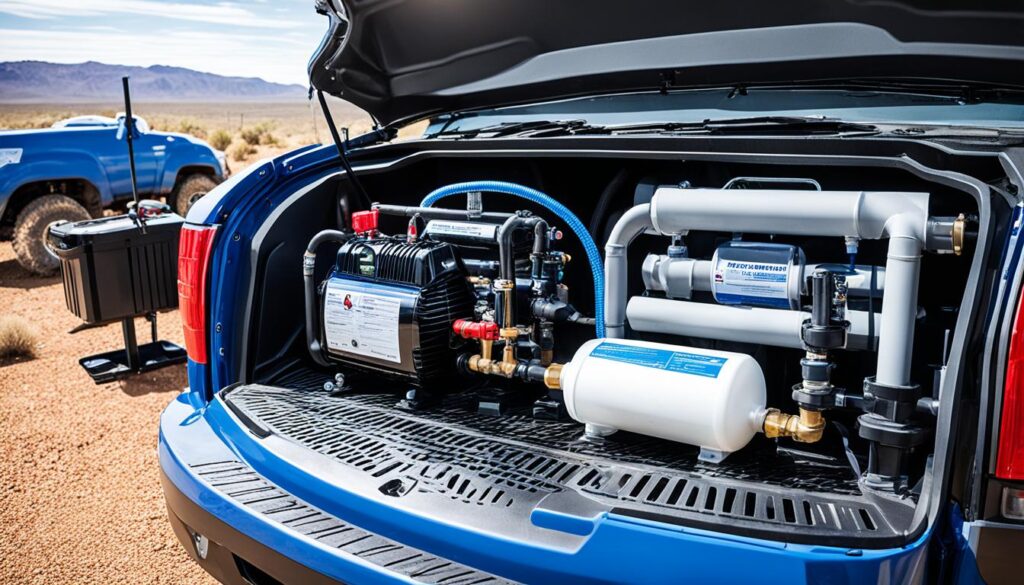 water filtration and treatment system for overlanding
