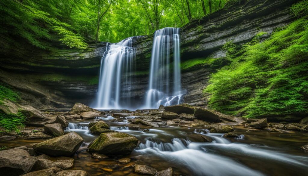waterfall in Cuyahoga Valley National Park