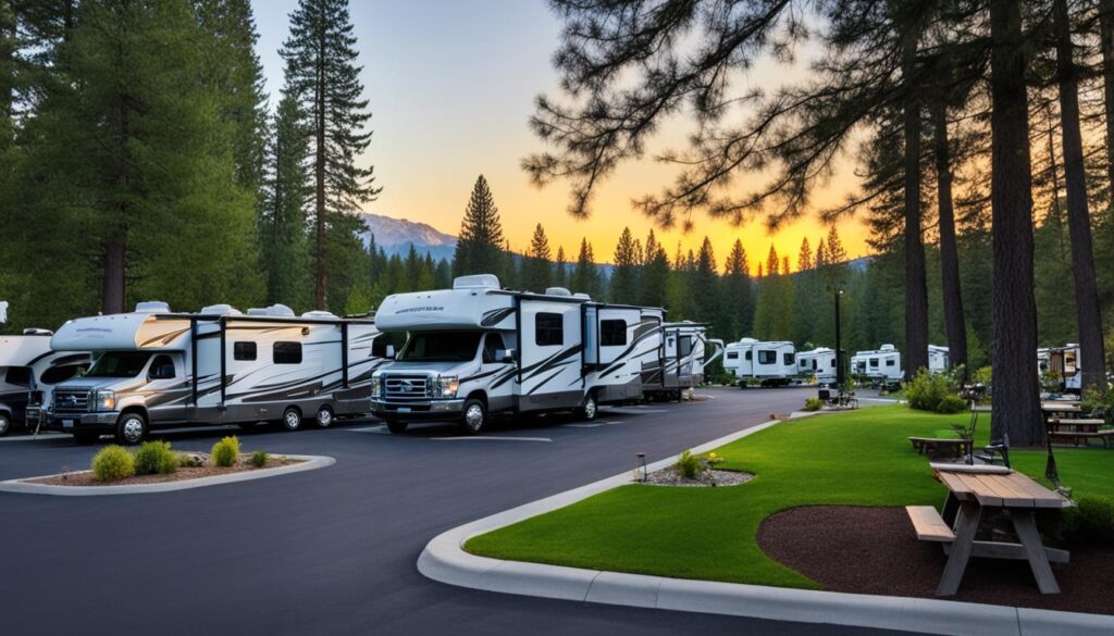 RV Camping with Full Hookups
