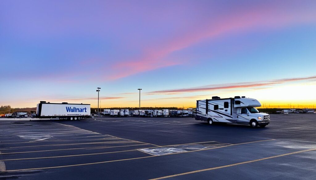 RV towed from walmart parking lot