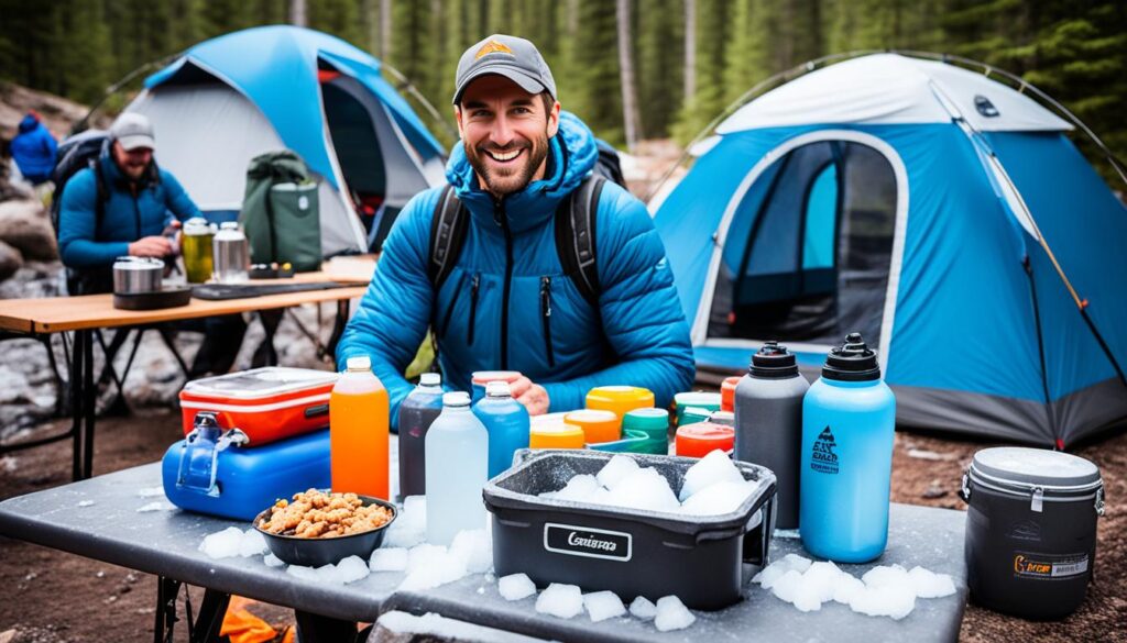 advantages of using dry ice for camping