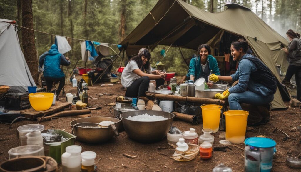 camp dishwashing hacks