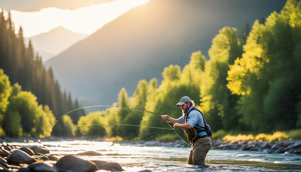 fly fishing practice