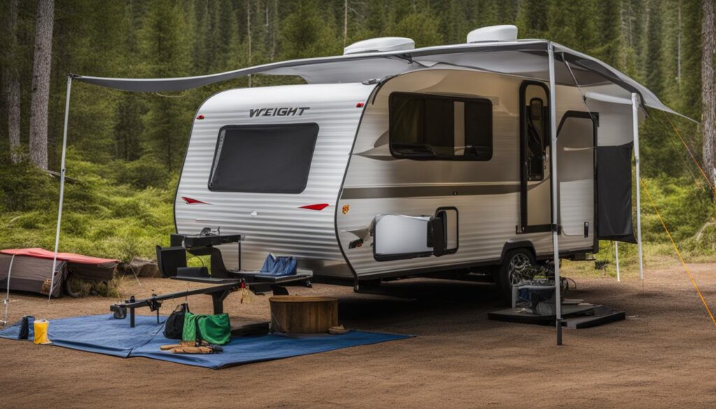 how much does a camping trailer weigh