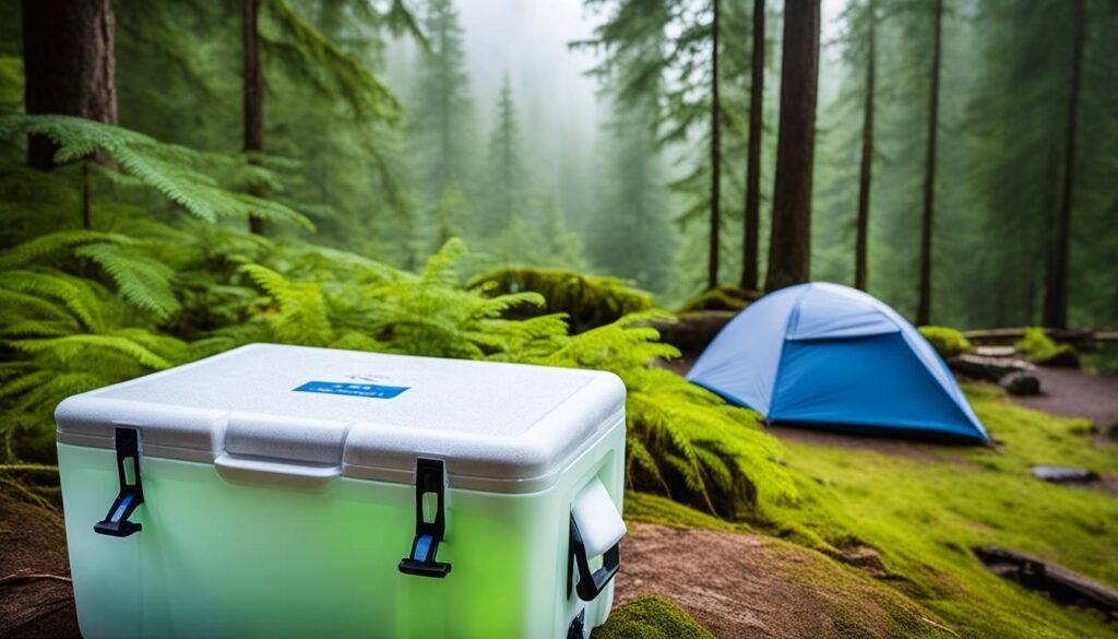 how to use dry ice in a cooler for camping