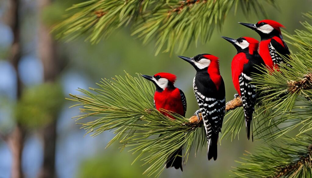 red-cockaded woodpeckers