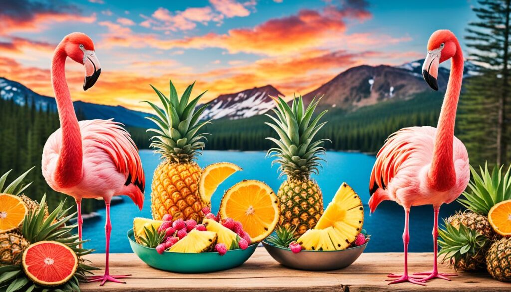 what do flamingos and pineapples mean when camping