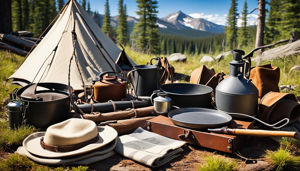 Pioneer camping equipment
