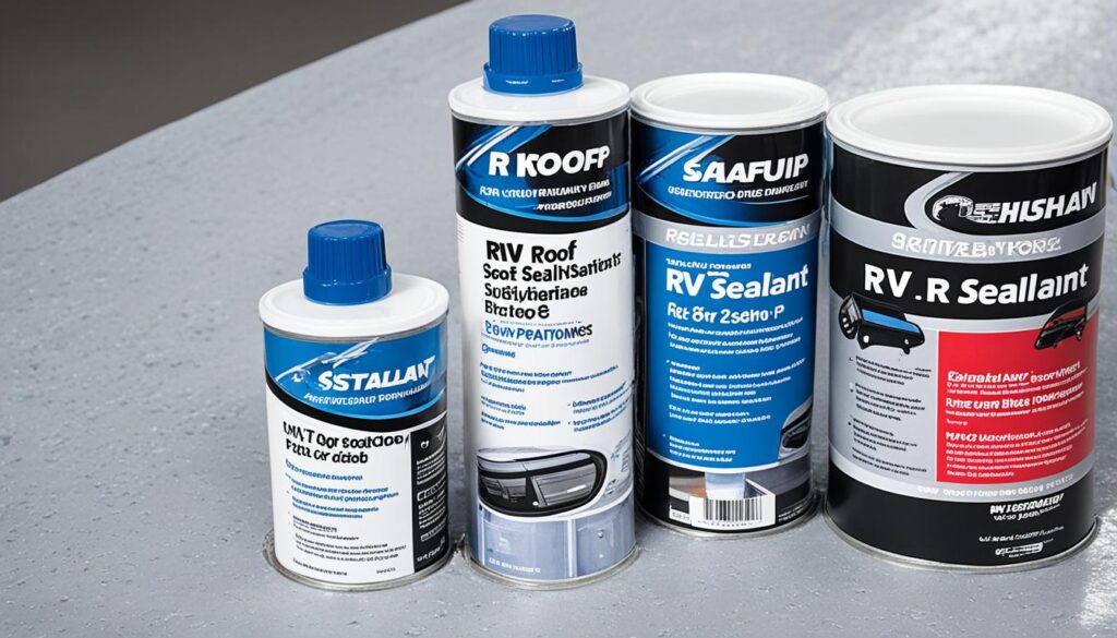 RV roof sealant products