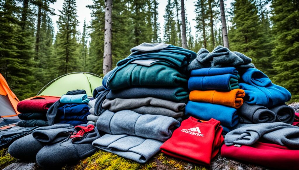 camping clothes for cold weather