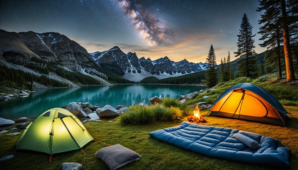 camping sleep environment