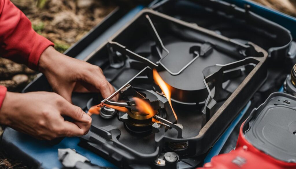 camping stove assembly