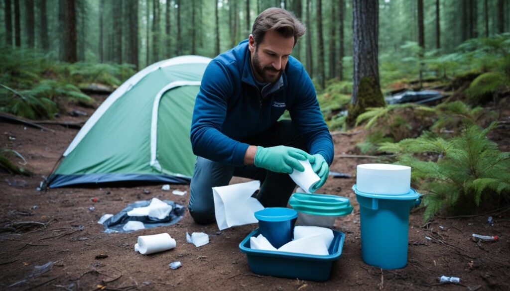 how to make a camping toilet