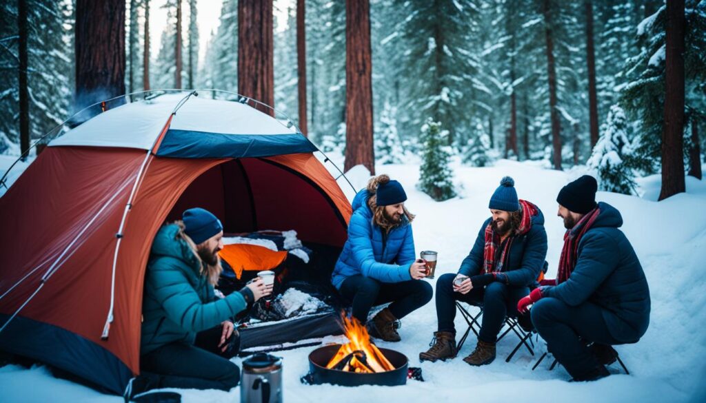 how to stay warm car camping
