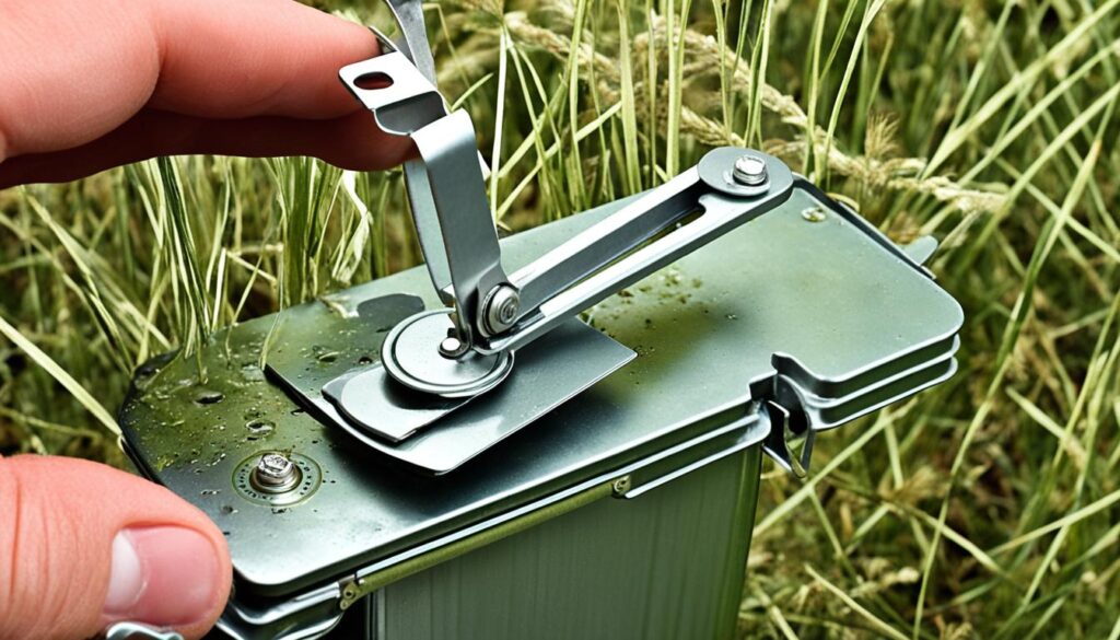 how to use a camping can opener