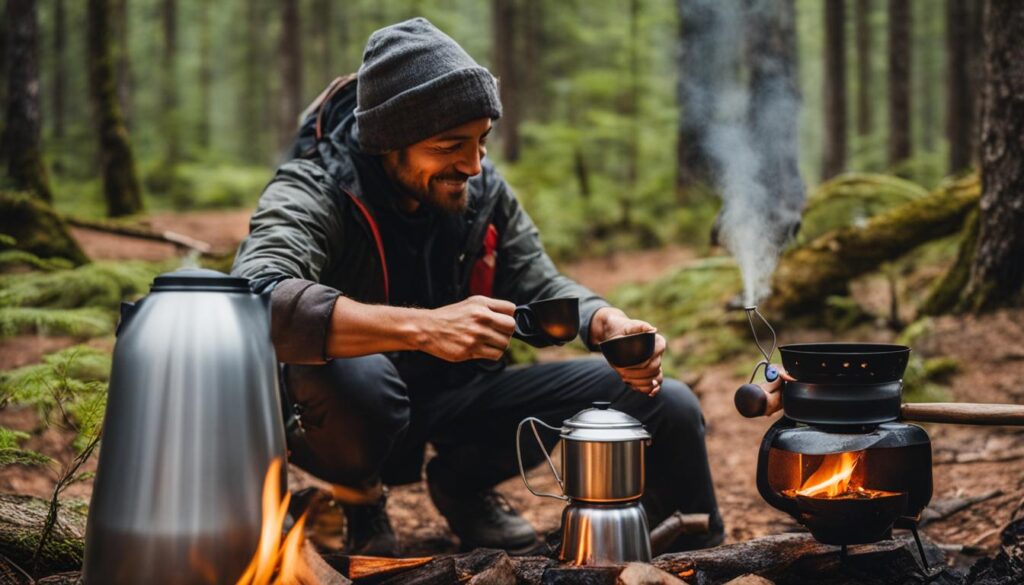how to use percolator camping