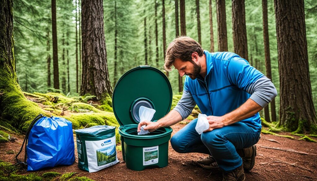 make an all-in-one camping toilet