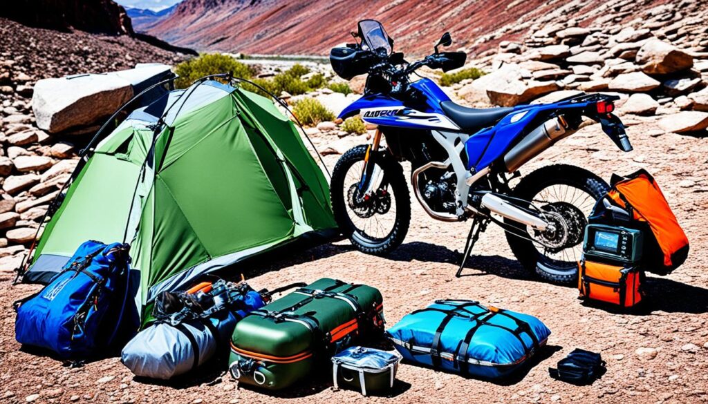 motorcycle camping essentials