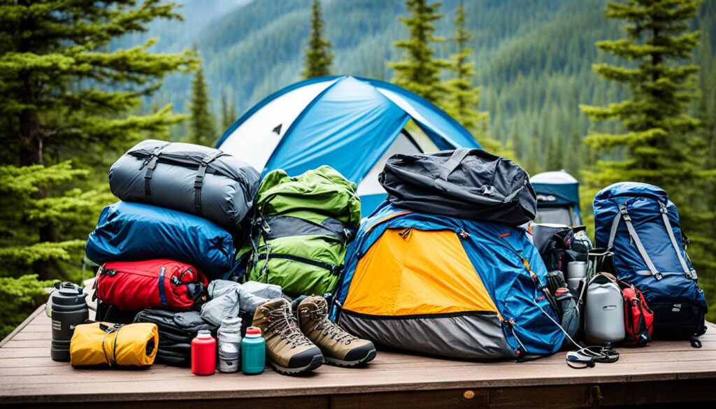 packing clothes for camping