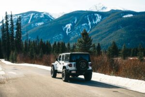 camping in the mountains